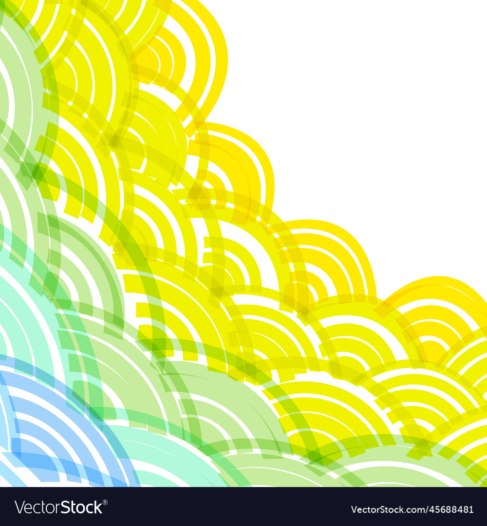 Abstract round composition of elements Vector Image Abstract round composition of elements
