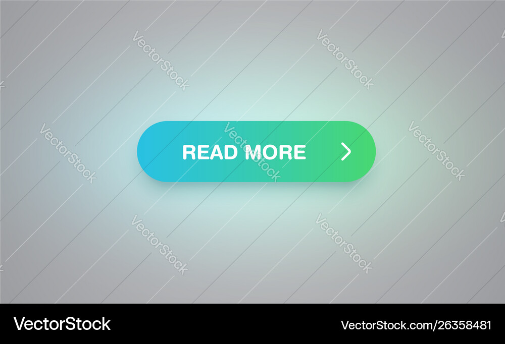 Colorful shiny and clean button for websites Vector Image