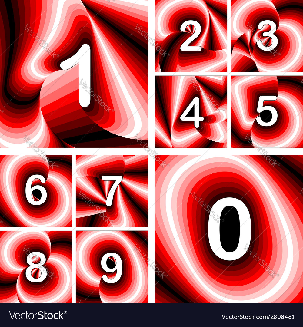 Design numbers set