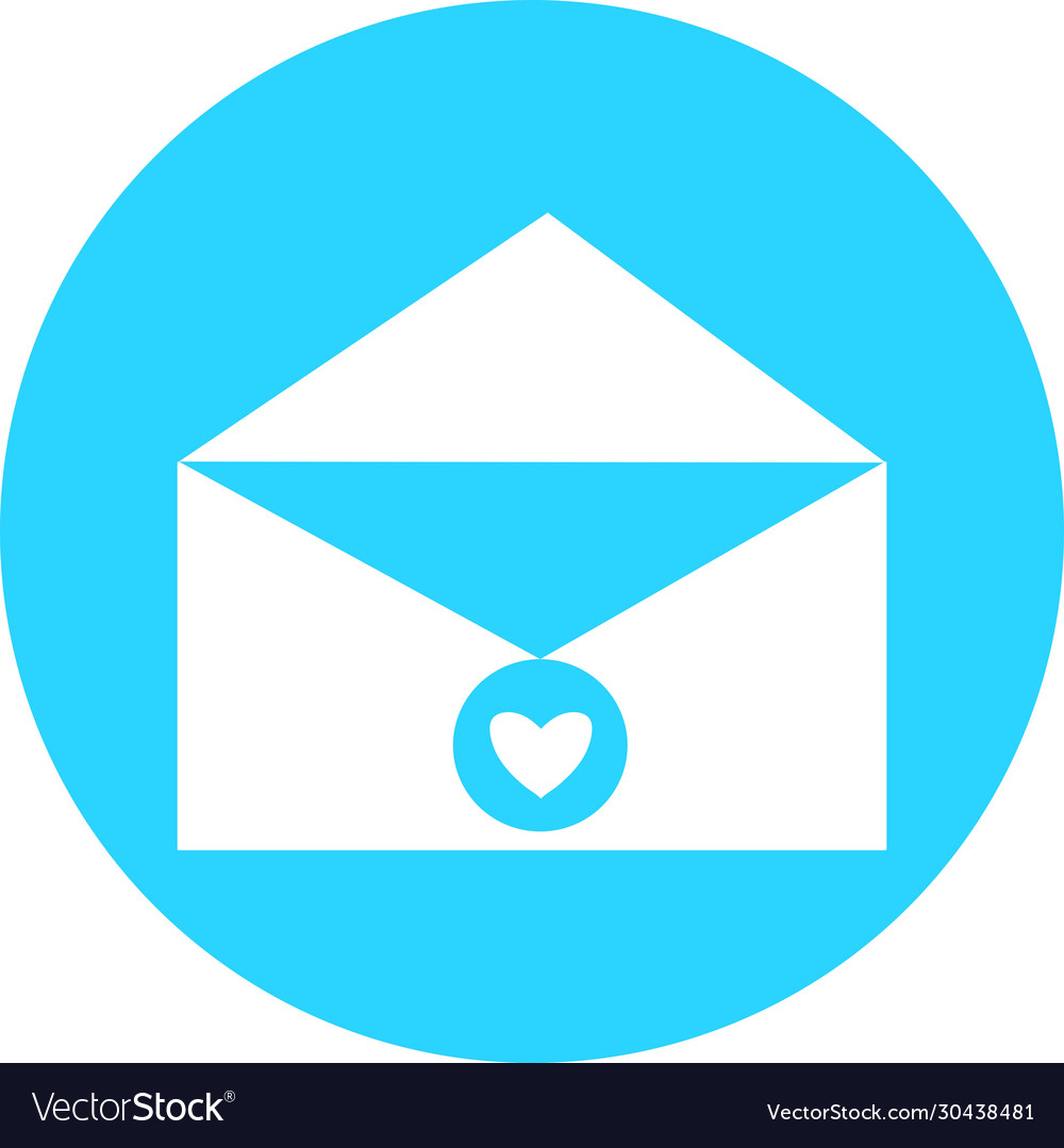 Email in blue circle icon