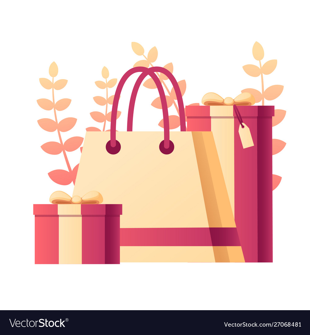 Gift box with abstract soft color pattern