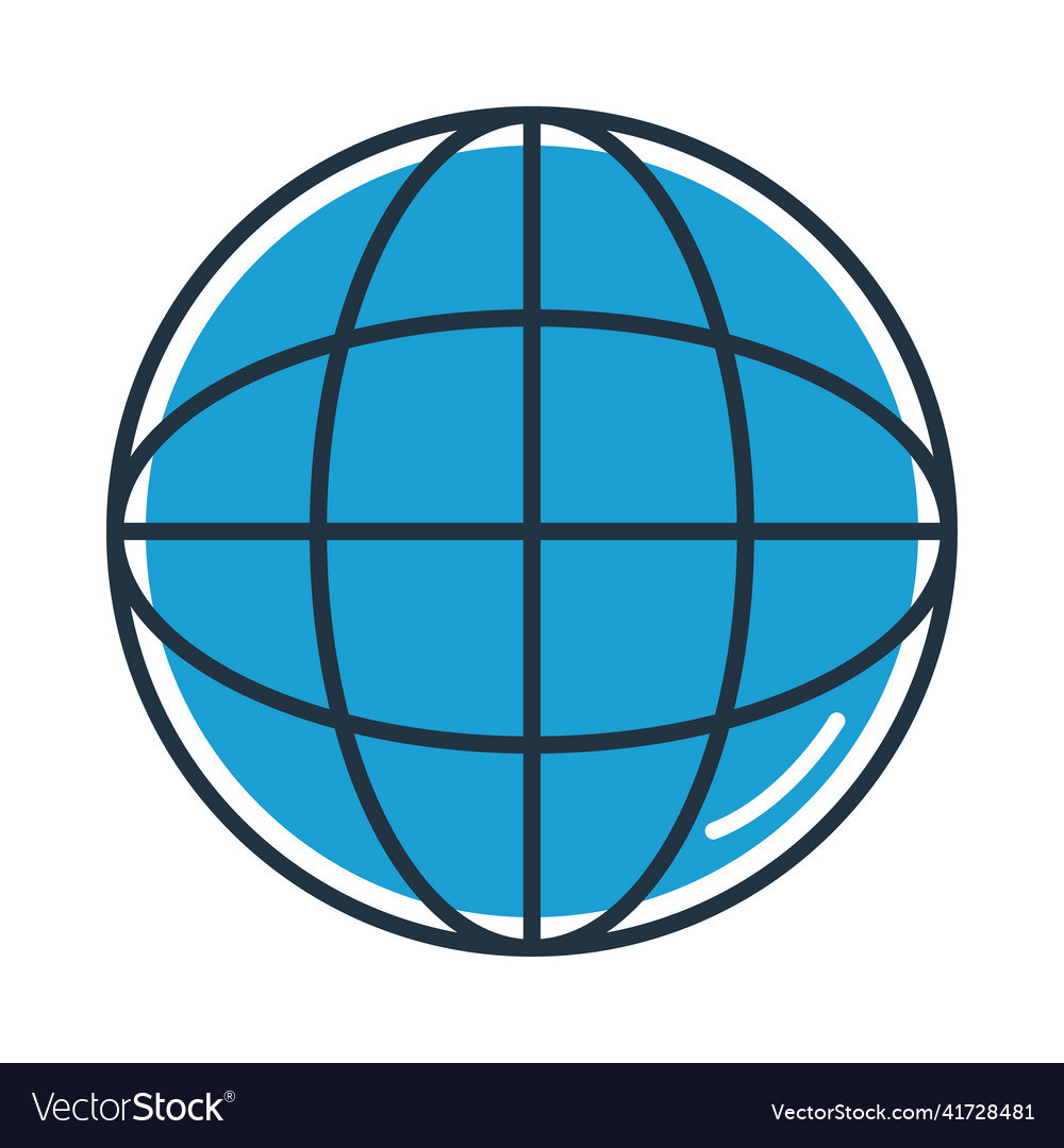 Global sphere icon Royalty Free Vector Image - VectorStock