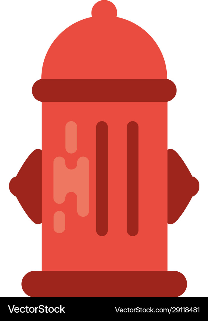 Isolated fire hydrant design Royalty Free Vector Image