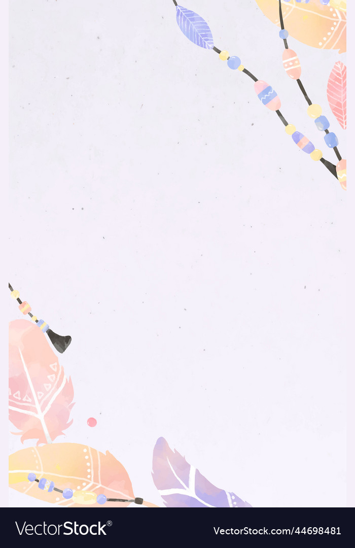 Rectangular bohemian style border