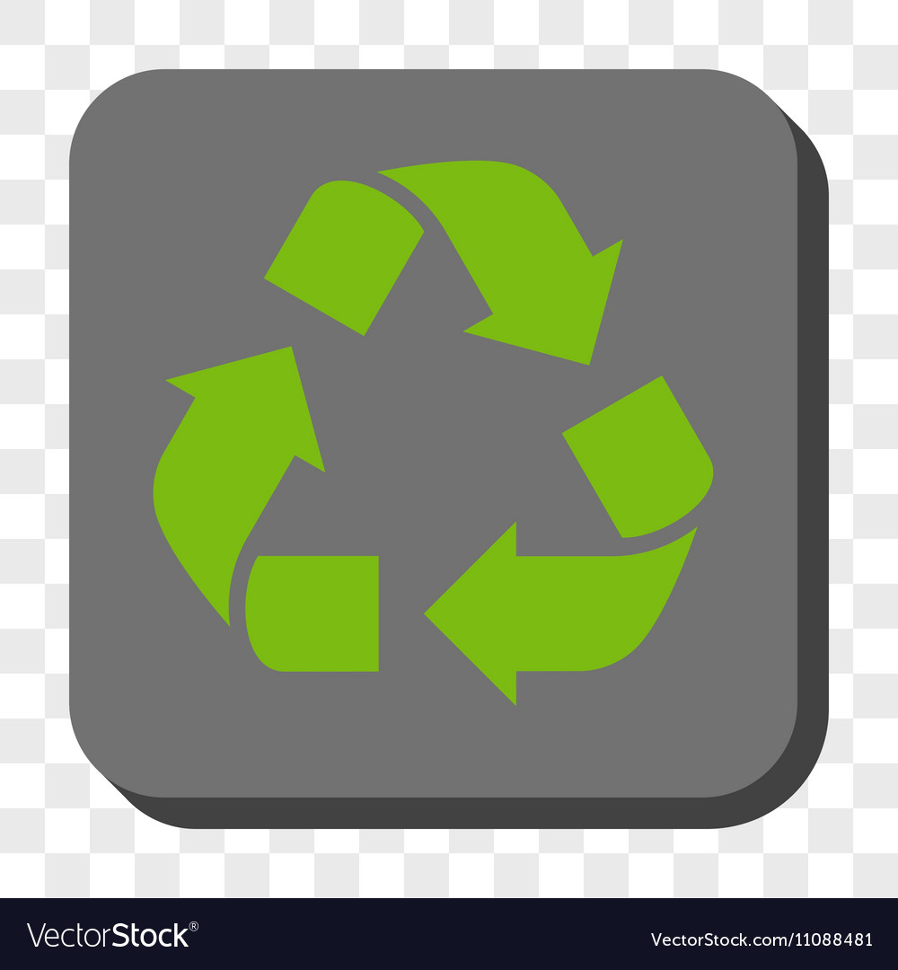 Recycle rounded square button