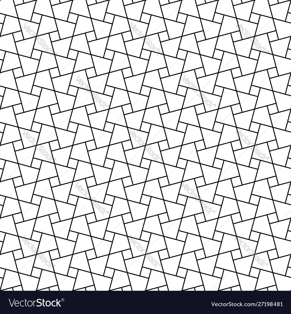 Seamless arabic geometric ornament in black