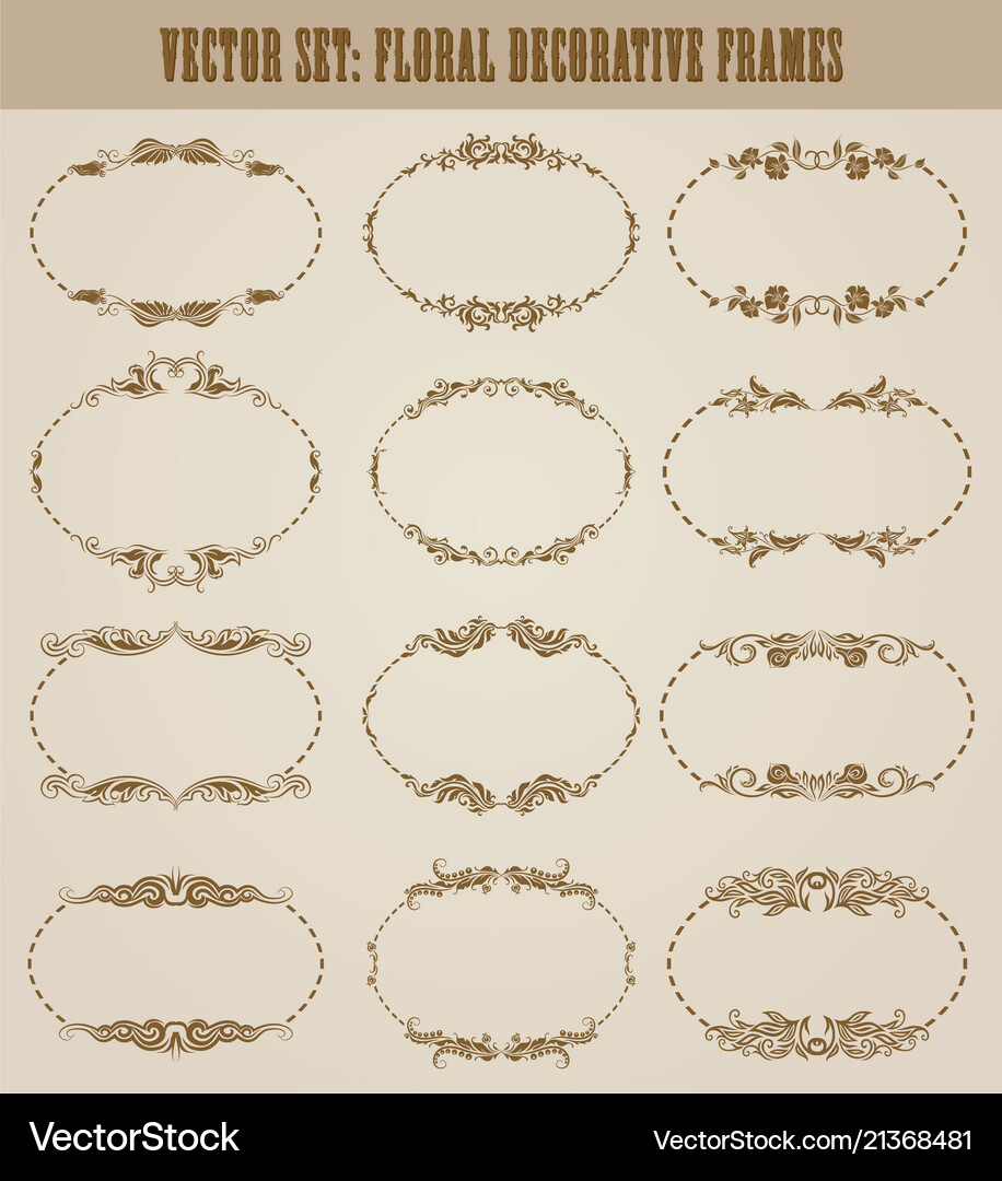Set decorative hand drawn elements Royalty Free Vector Image