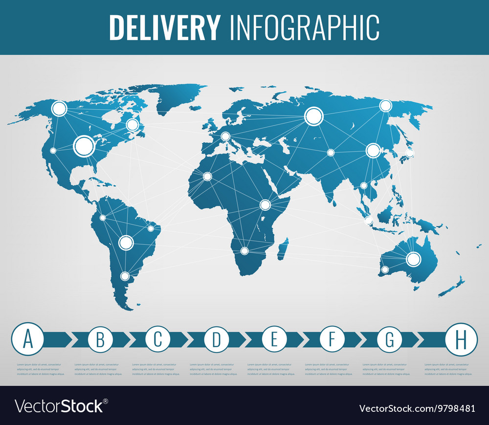 World transportation and logistics delivery