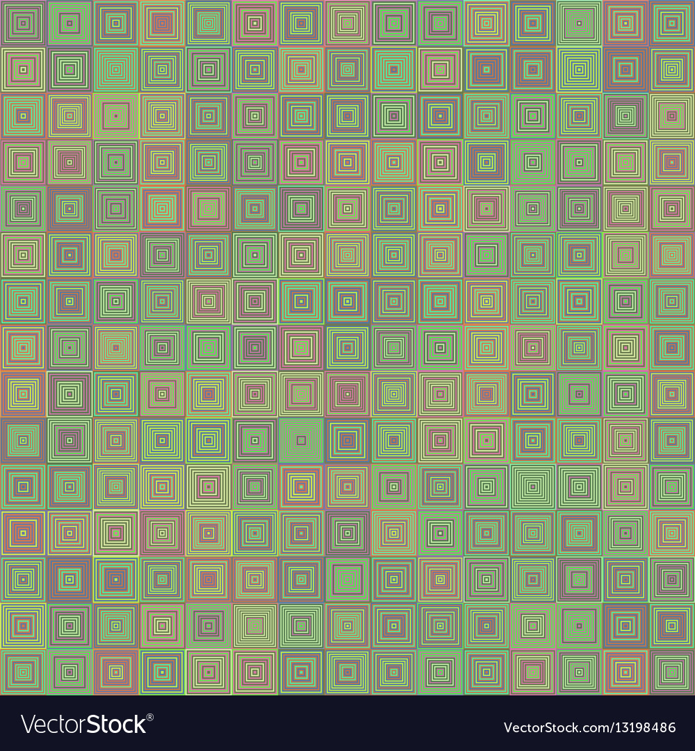 Abstract concentric square mosaic background