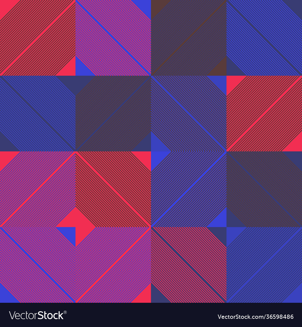 Abstract geometric pattern with transition effect Vector Image Abstract geometric pattern with transition effect