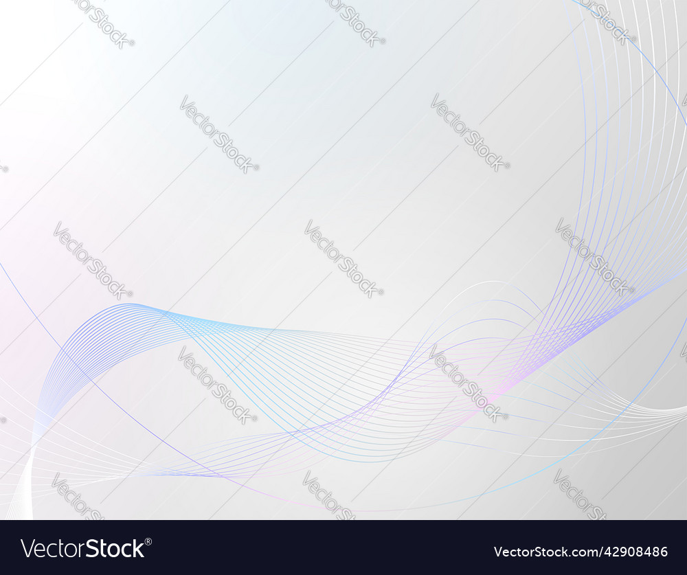 Abstract wave of many thin colorful lines