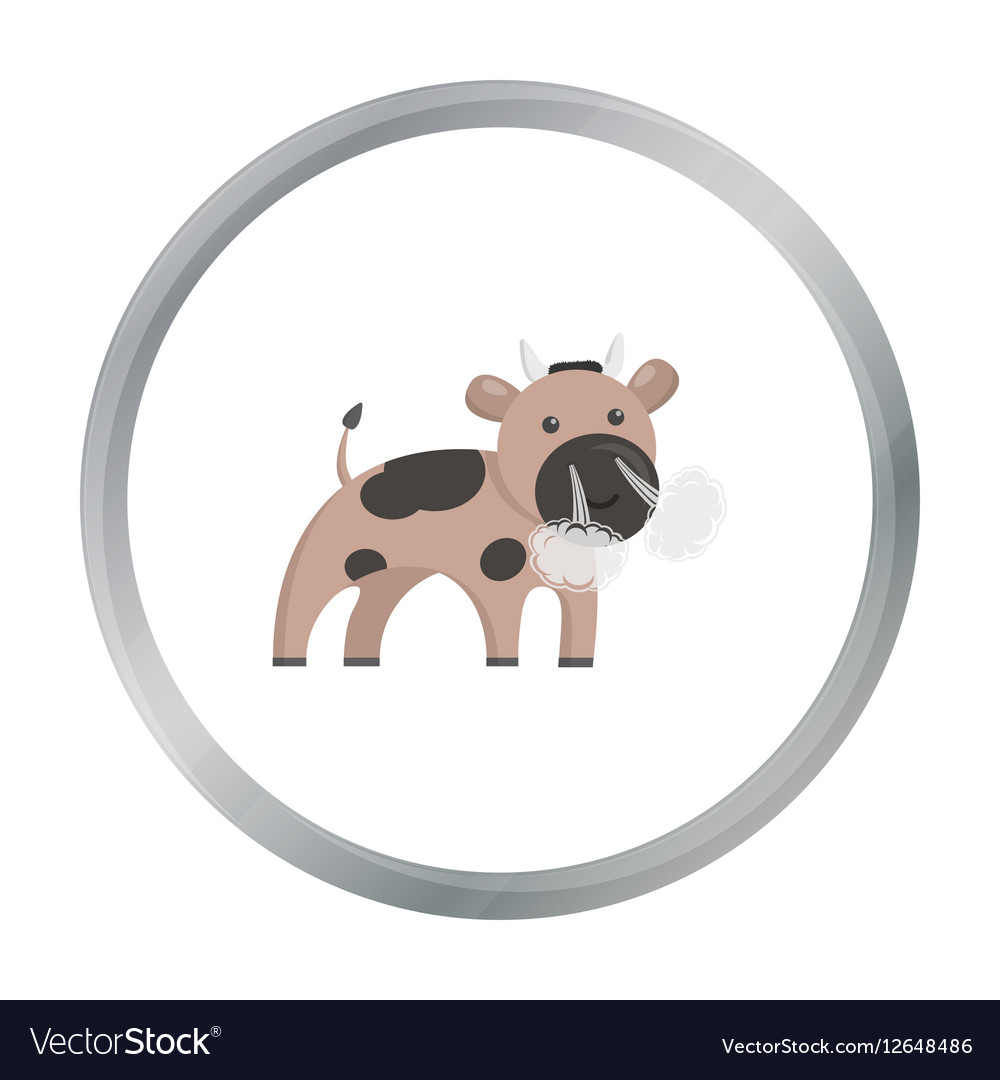 Bull cartoon icon for web and mobile