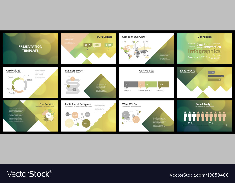 Business presentation templates Royalty Free Vector Image Business presentation templates Royalty Free Vector Image