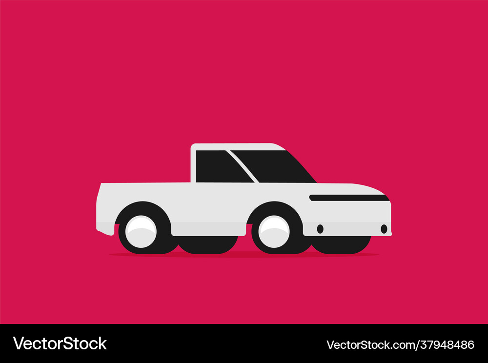 Flat offroad car Royalty Free Vector Image - VectorStock