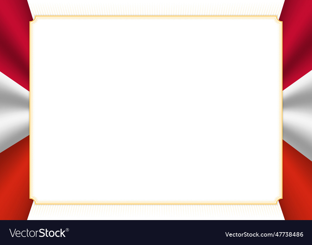 Horizontal frame and border with denmark flag Vector Image Horizontal frame and border with denmark flag