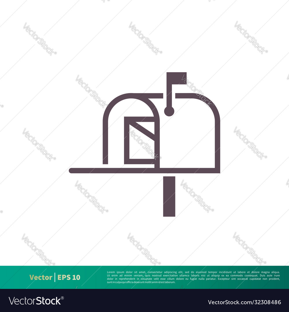 Mailbox Symbol Logo Vorlage Design eps 10