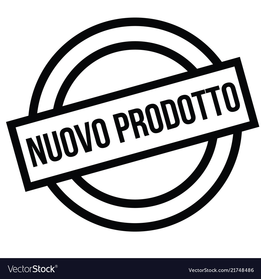 New product stamp in italian