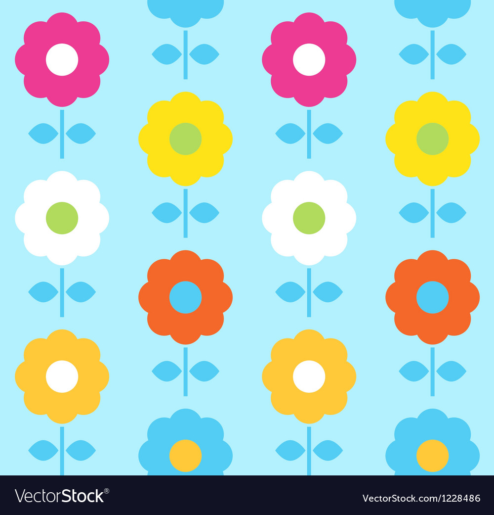 Spring flower seamless pattern design