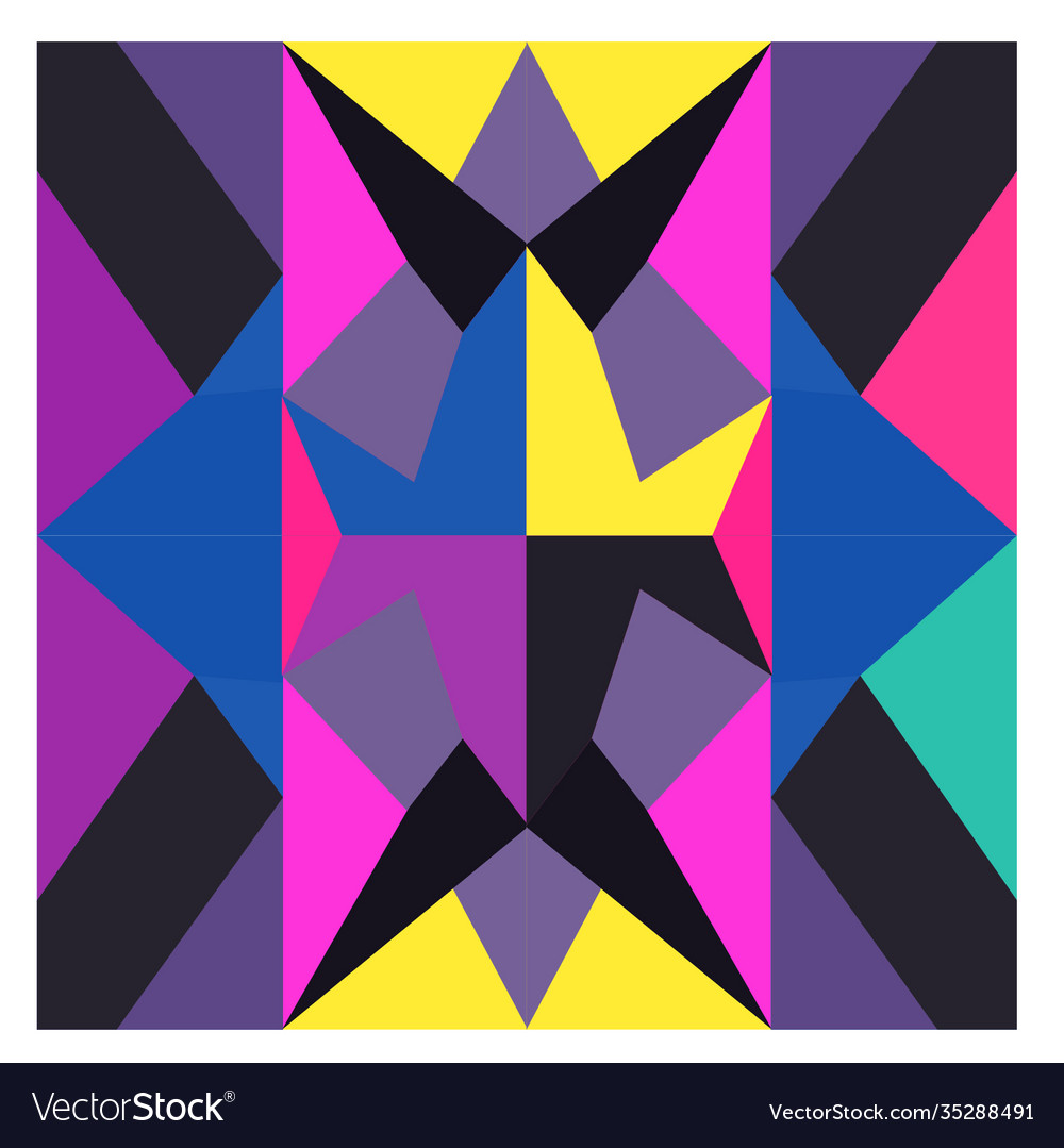 Colorful geometric and curve background pattern