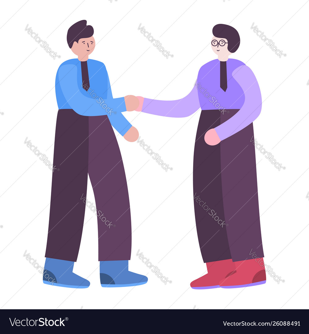 Concept businessman partnership men shaking hands