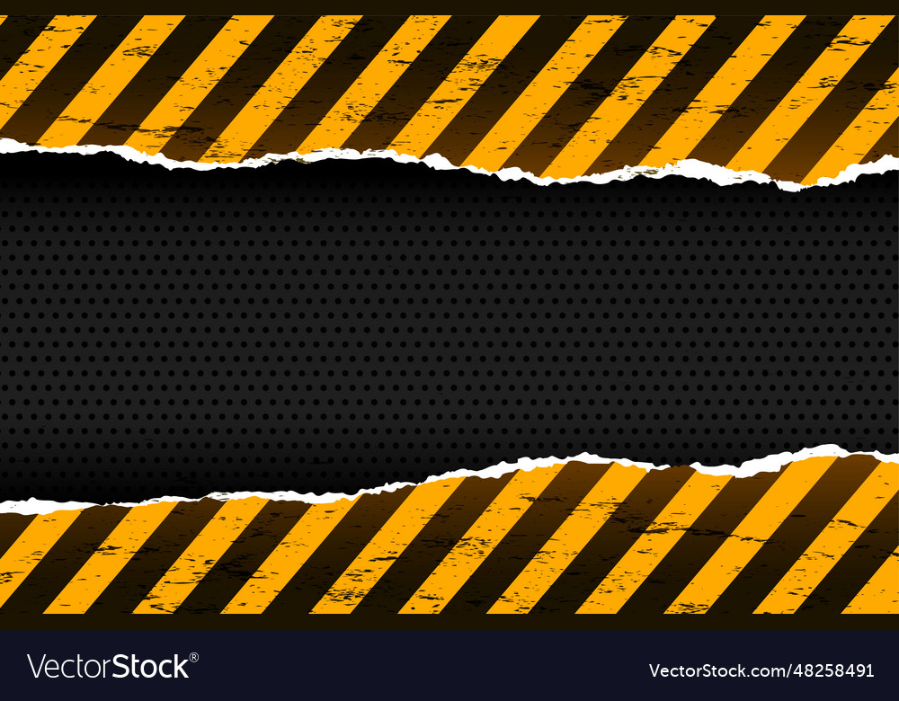 Dark metallic warning alert empty background