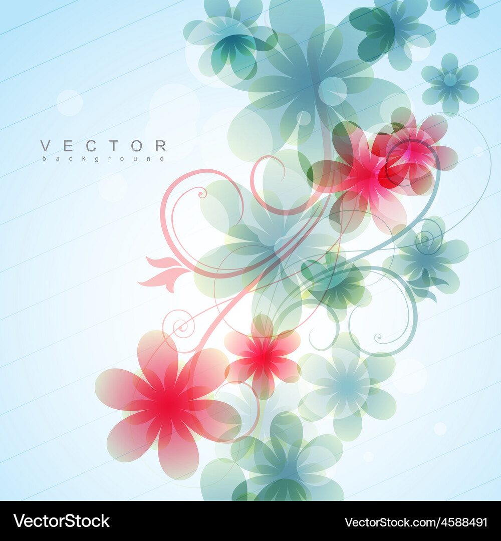 Flower background Royalty Free Vector Image - VectorStock