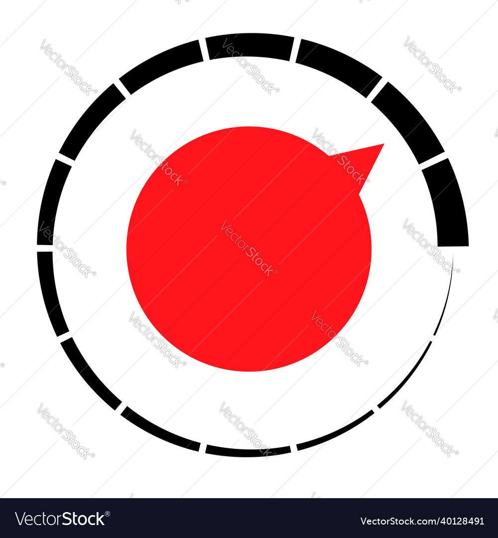 Gauge meter dial icon with different number Vector Image Gauge meter dial icon with different number
