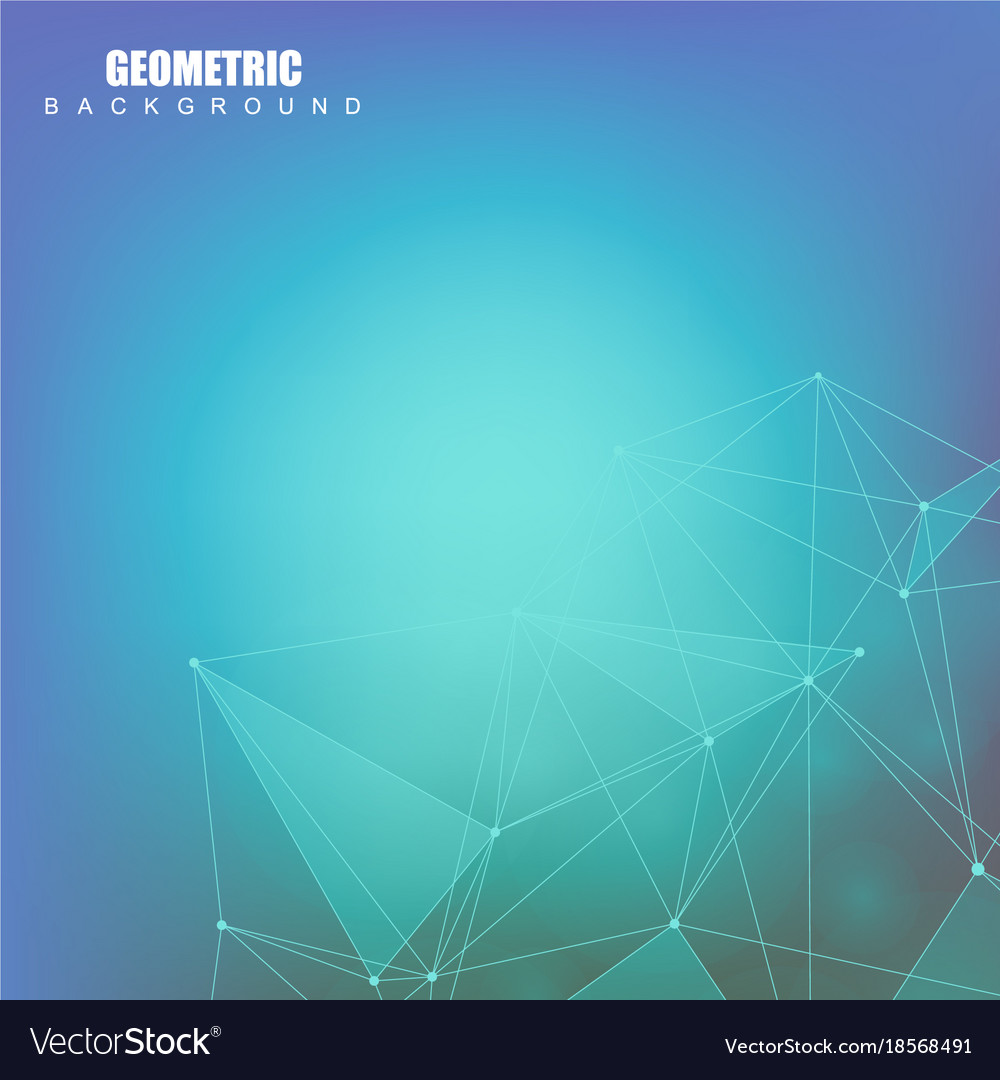 Geometric abstract background with connected line