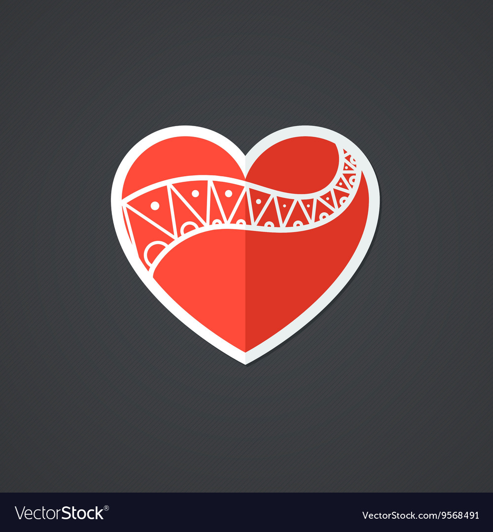 Heart icon single object symbol