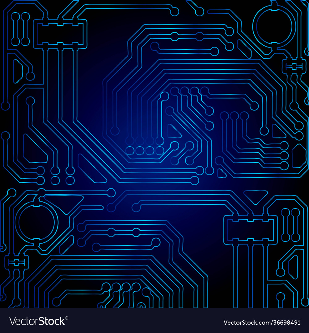High tech technology geometric and connection