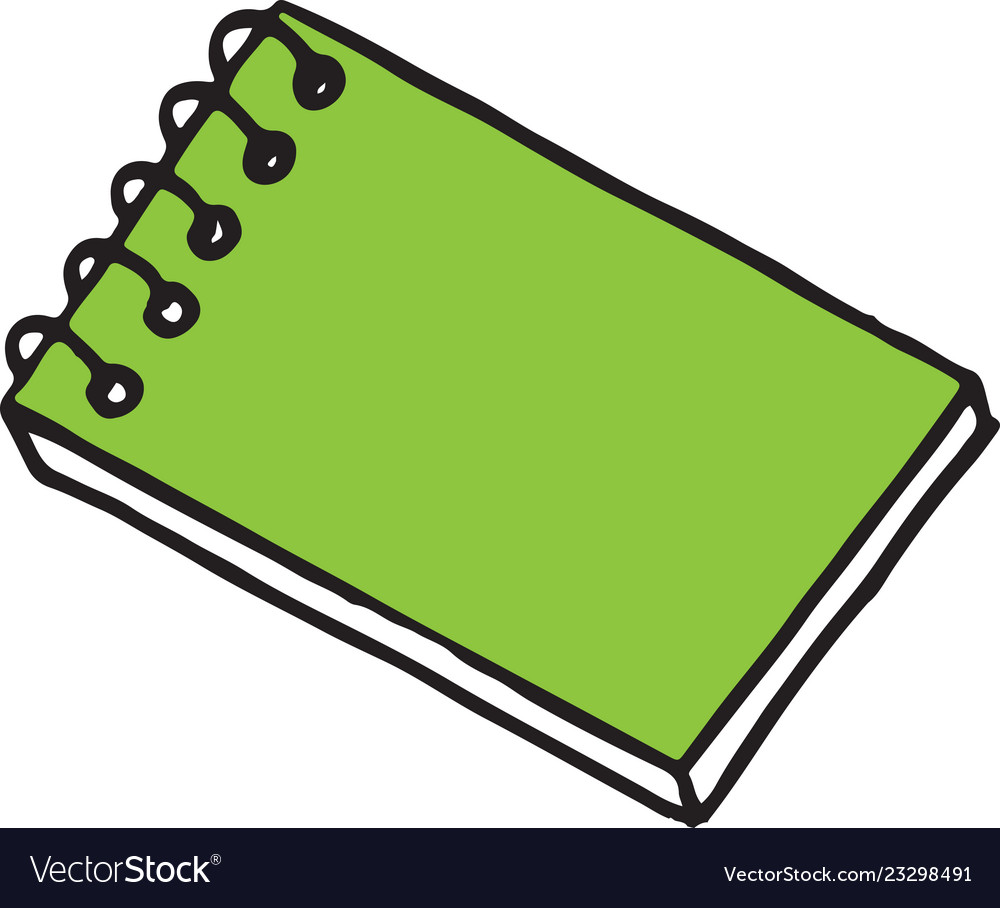 Notebook notepad doodle engraving sketch style
