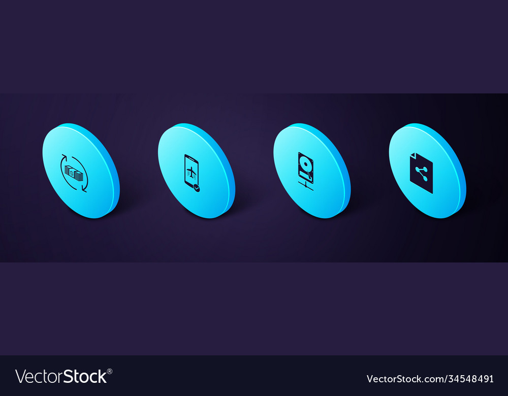 Set isometric share file hard disk drive