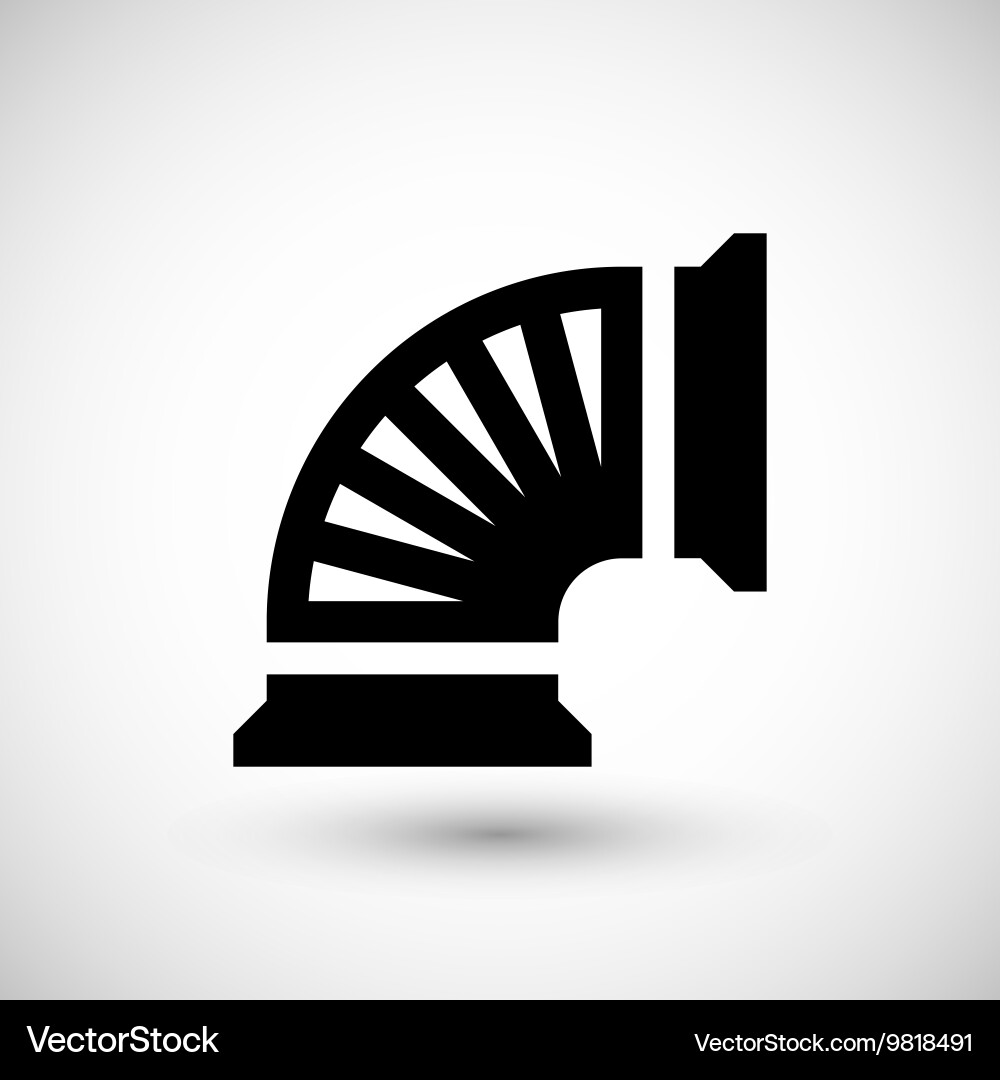 Ventilation pipe icon Royalty Free Vector Image