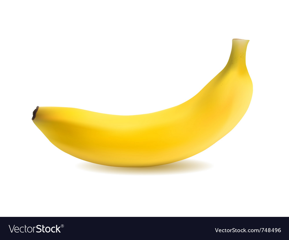 Banana object Royalty Free Vector Image - VectorStock