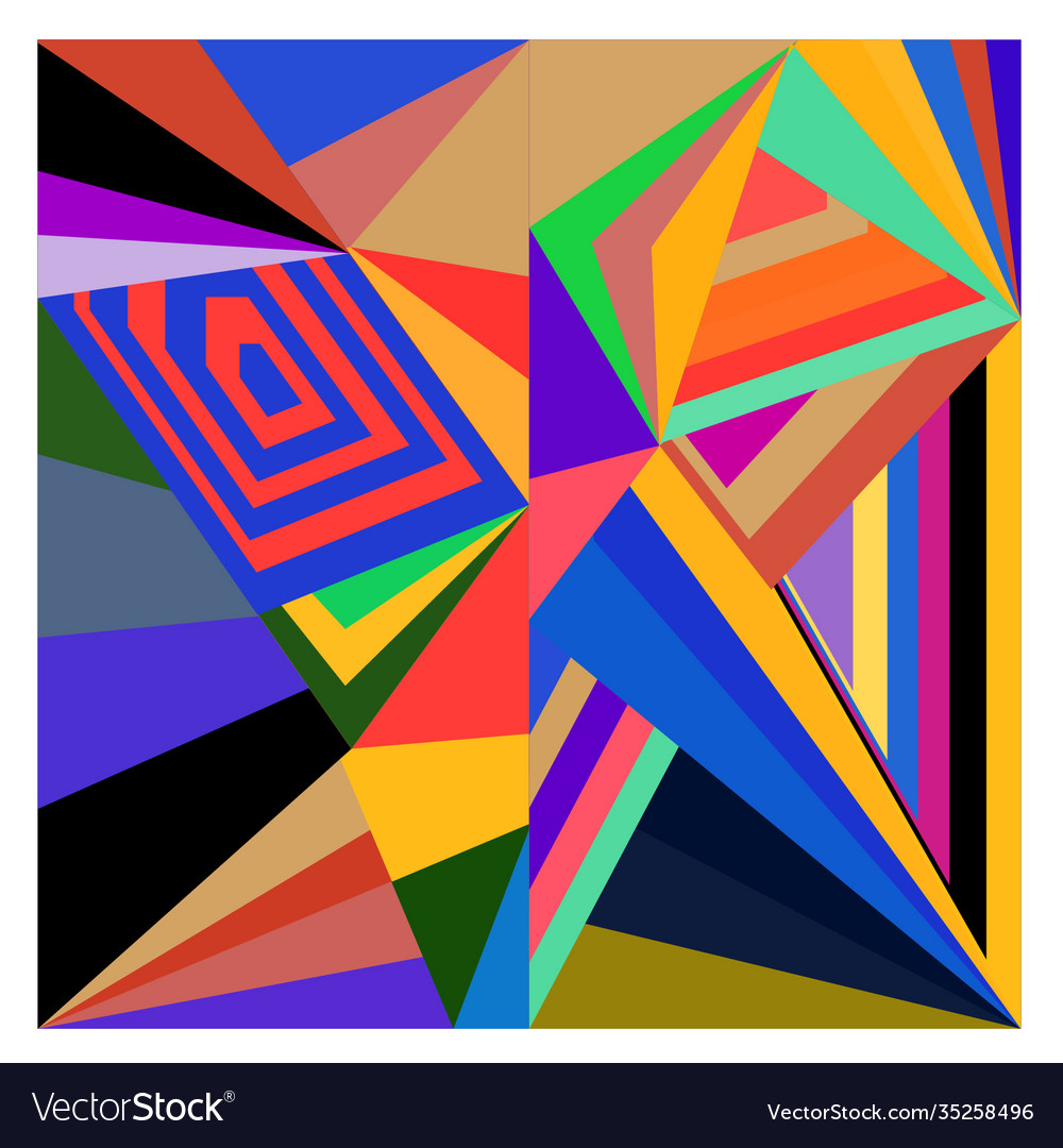 Colorful geometric and curve background pattern Vector Image Colorful geometric and curve background pattern
