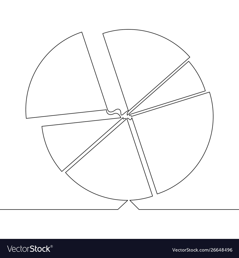 Continuous one line drawing allocation concept vector image Continuous one line drawing allocation concept