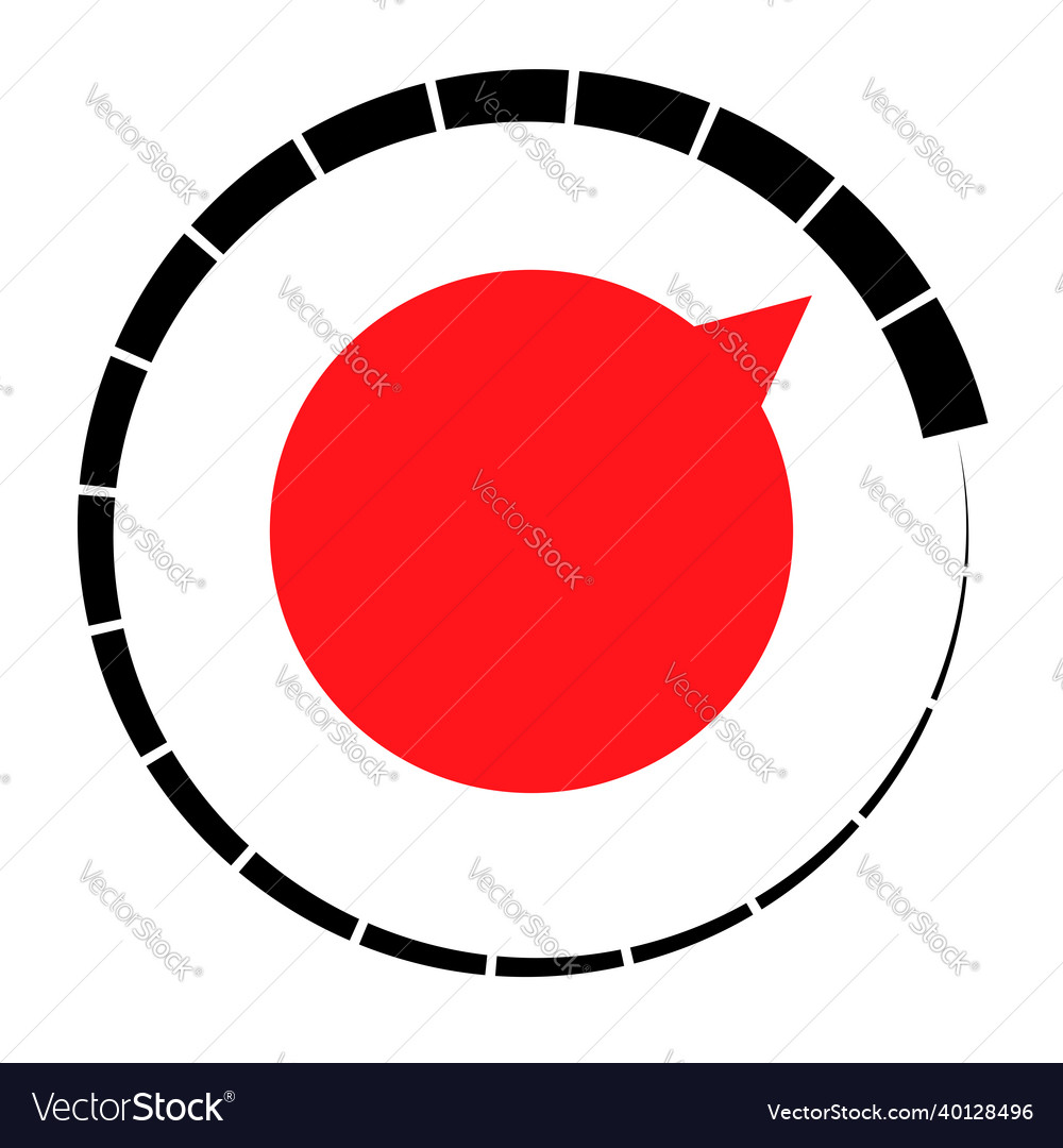 Gauge meter dial icon with different number vector image Gauge meter dial icon with different number