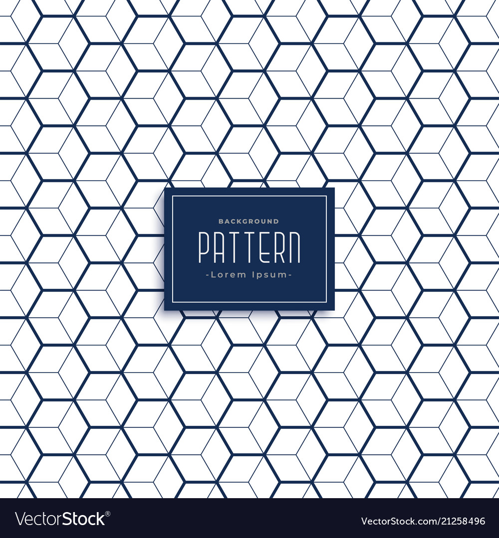 Hexagonal Cube Pattern Background