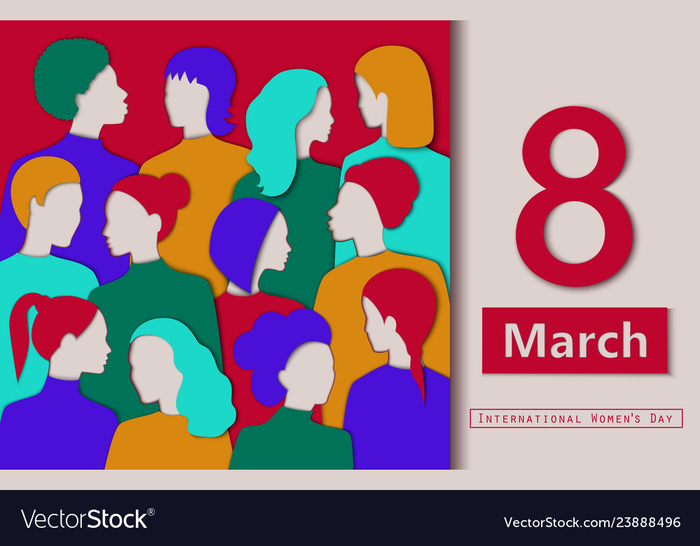 International womens day different vector image International womens day different