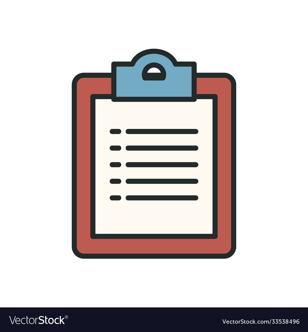 Isolated document line and fill style icon