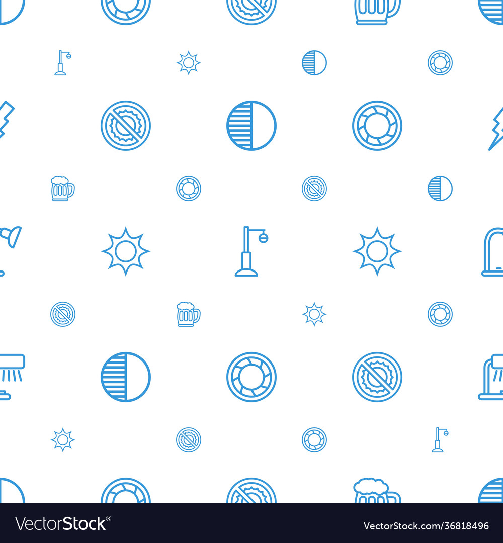 Light icons pattern seamless white background