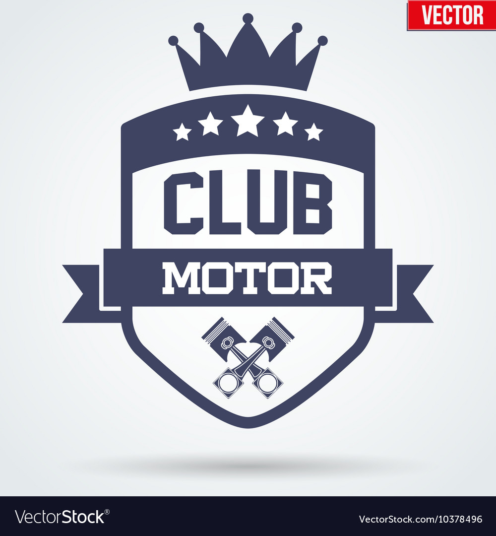 Motor club signs and label