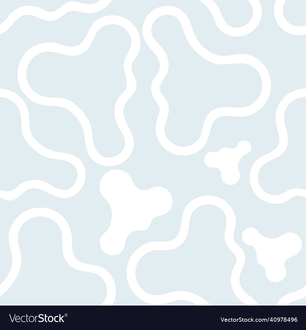 Seamless pattern smooth elements like clouds vector image Seamless pattern smooth elements like clouds