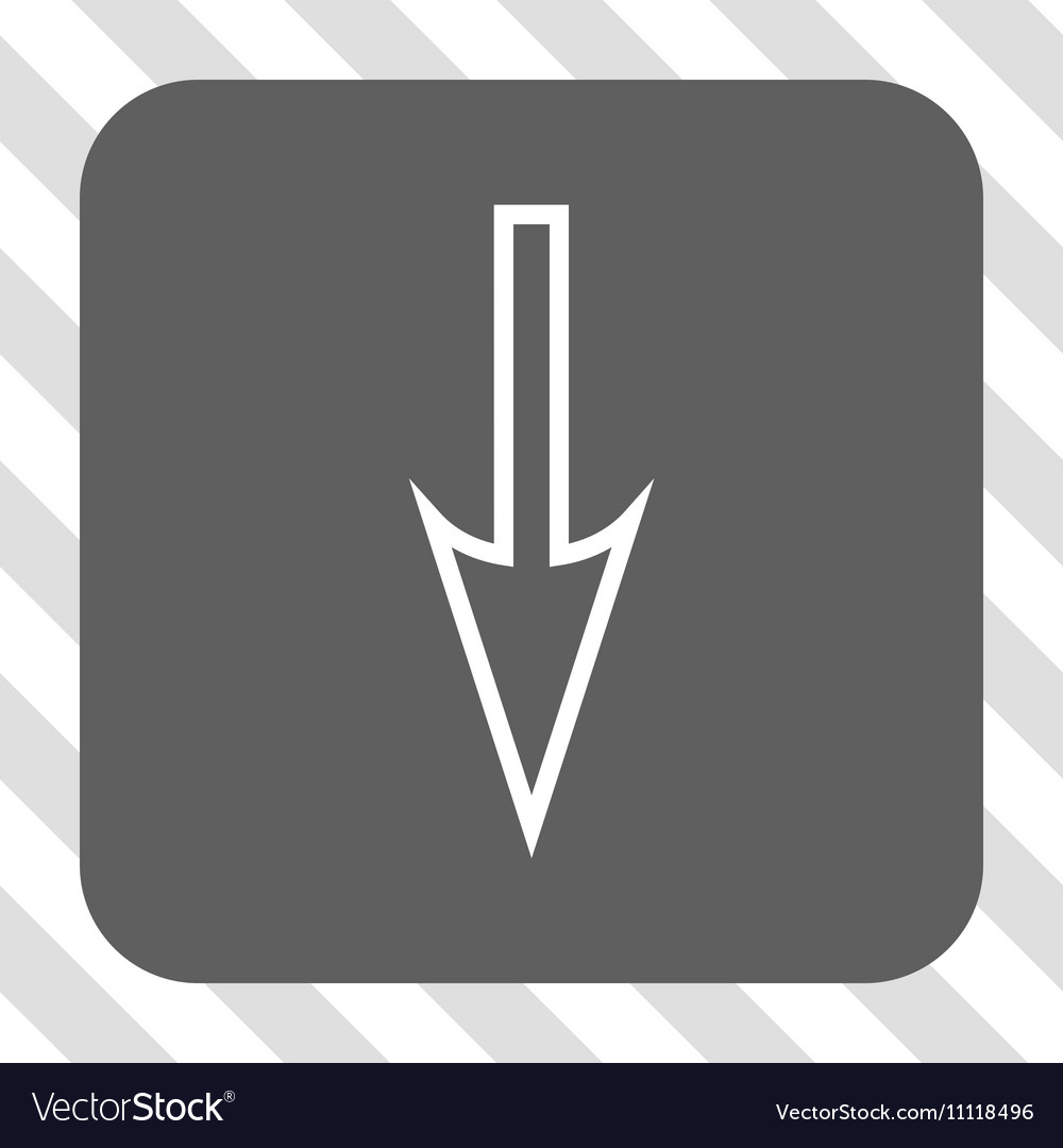 Sharp arrow down rounded square button