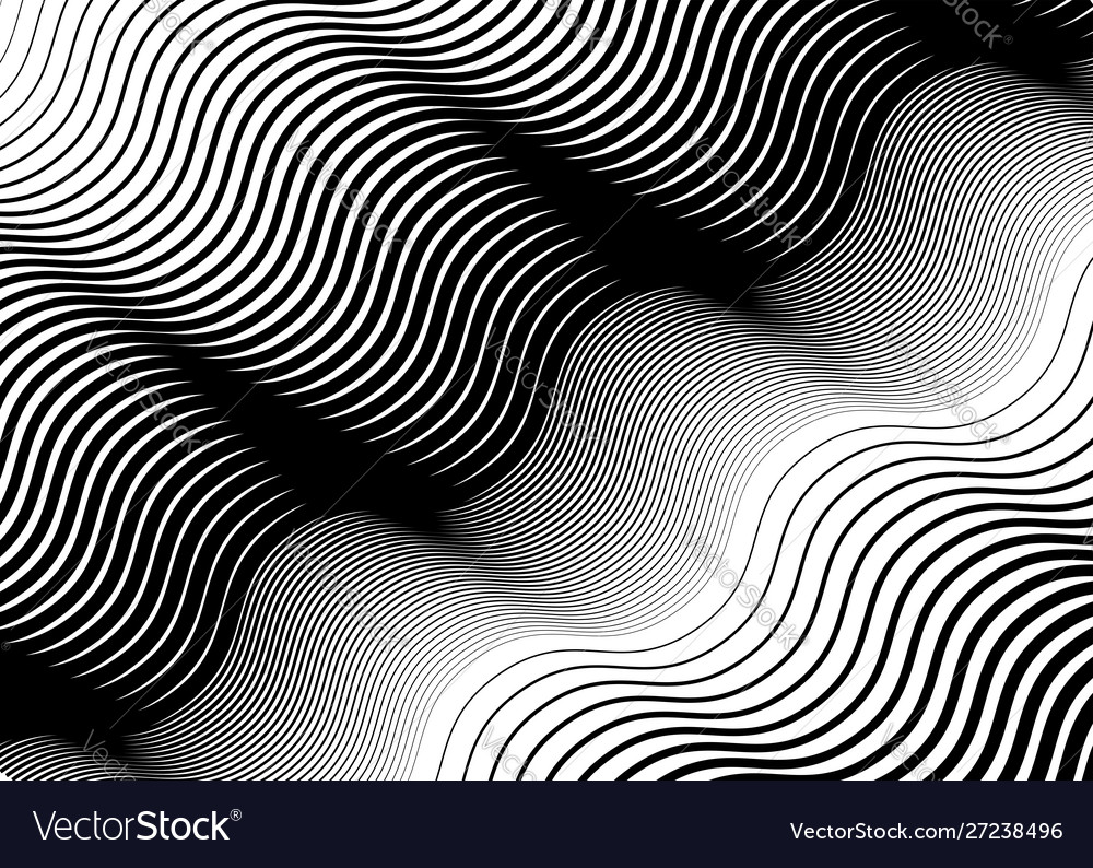 Texture pattern with wavy waving grid mesh