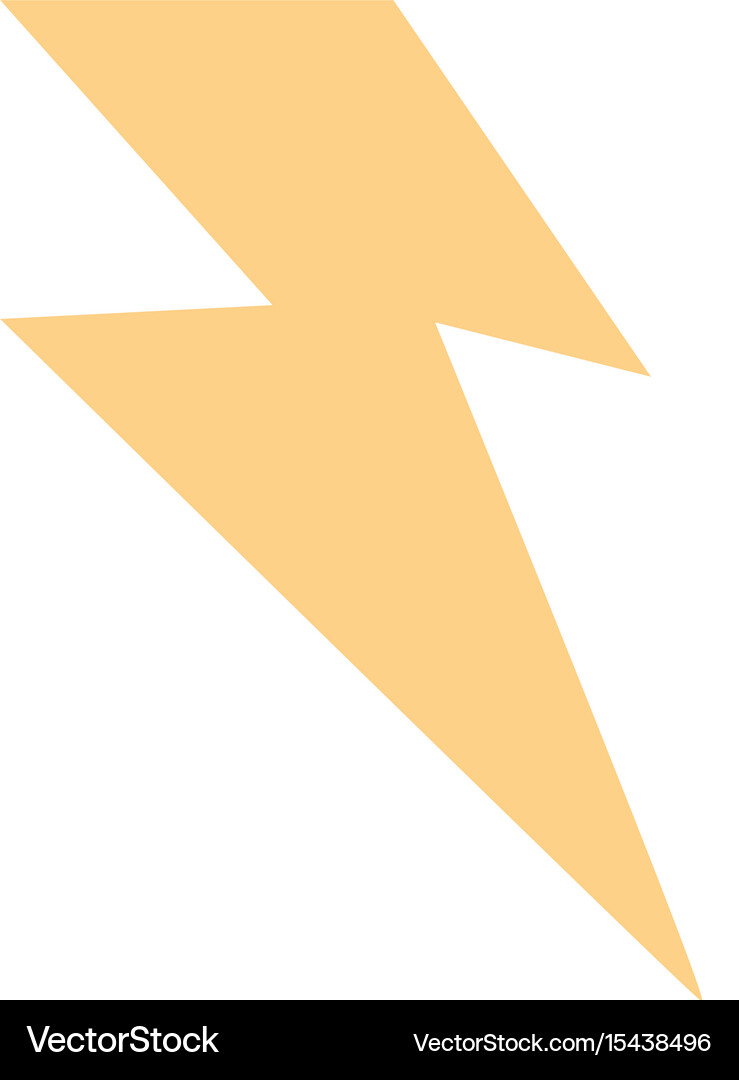 Thunder weather flat Royalty Free Vector Image