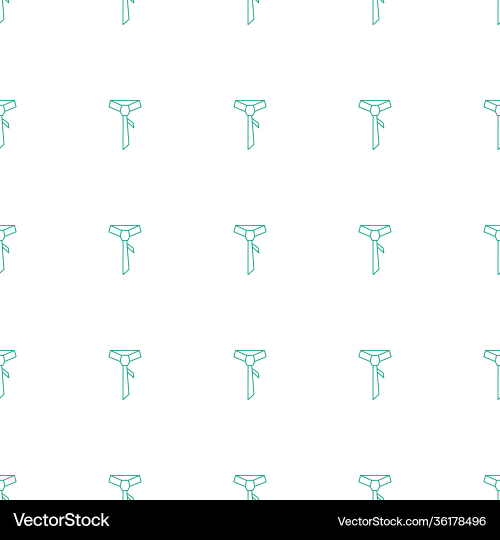 Tie icon pattern seamless white background Vector Image