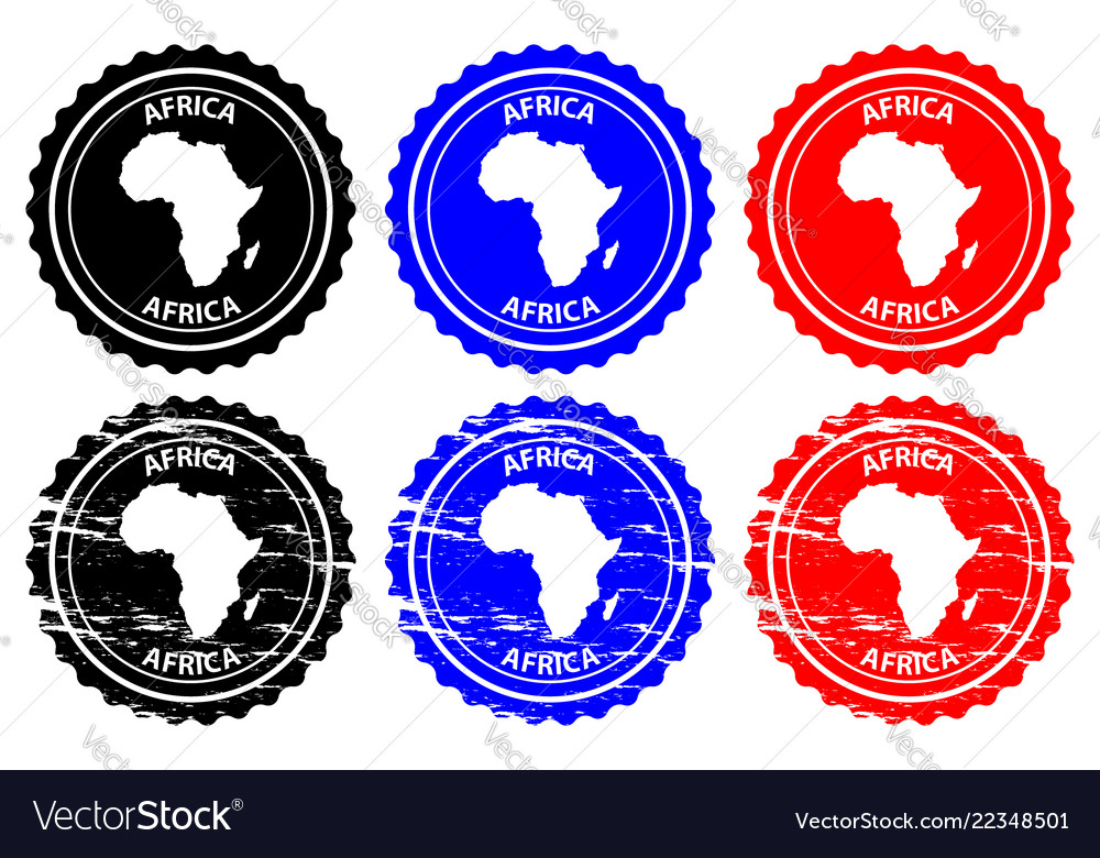 Africa rubber stamp