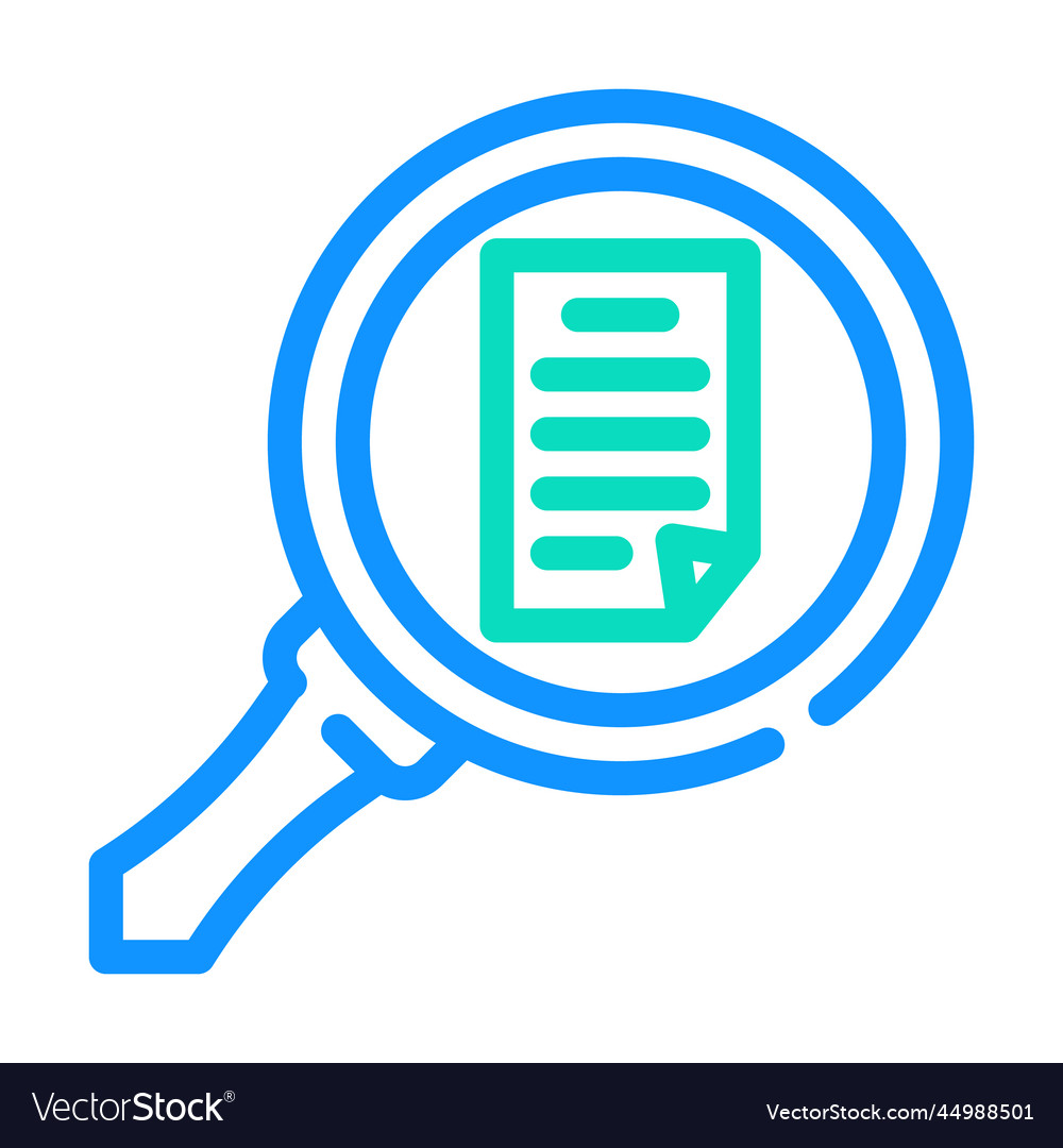 Browse folder color icon Vector Image Browse folder color icon