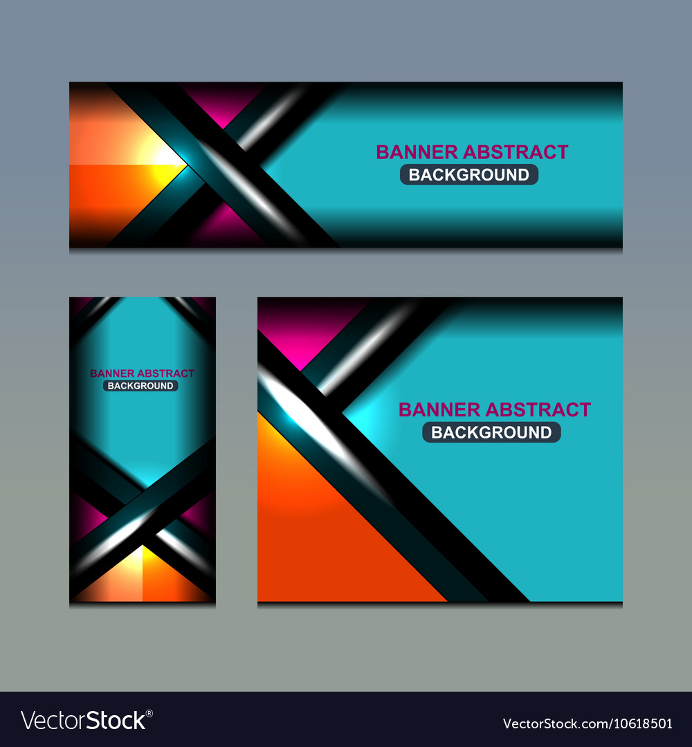 Business Banner Color Design Royalty Free Vector Image